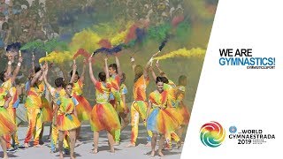 2019 World Gymnaestrada – Joyful Opening Ceremony – We are Gymnastics [upl. by Wesa825]