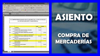 Asiento Contable  Compra de Mercaderías  Perú  Nuevo PCGE [upl. by Nerw]