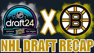 THE DRAFT THAT CHANGED IT ALL Boston Bruins NHL Draft Recap  Jakub Lauko Trade Analysis [upl. by Azilem]