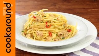 Spaghetti tonno e limone  Ricette primi semplici e veloci [upl. by Oralle]