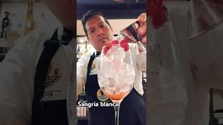 Sangría blanca vinoblanco gin sprite sangria barman suscribete [upl. by Lorilee945]