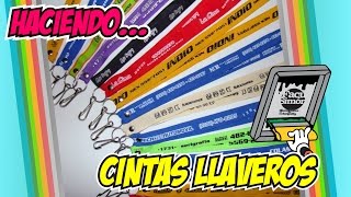 COMO HACER CINTAS LLAVEROS  PARTE 1 [upl. by Northrop129]