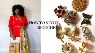 How to style your brooches [upl. by Ioves]