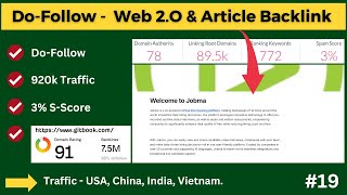 Create Very High Quality Do Follow Web 2 O amp Article Submission Backlink  Do Follow Backlinks [upl. by Tonl]