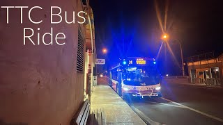 Late Evening TTC Bus Ride Home on Route 14 Glencairn 8252024 [upl. by Layton]