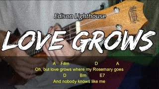 Love Grows Where My Rosemary Goes  Edison Lighthouse  Ukulele Tutorial [upl. by Yllet]