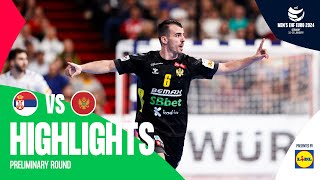 This is just TOO MUCH  Serbia vs Montenegro  Highlights  Mens EHF EURO 2024 [upl. by Asirehc]