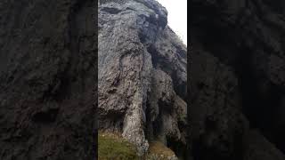 Gordale Scar 100m limestone ravine and waterfall Malham North Yorkshire [upl. by Pasadis]