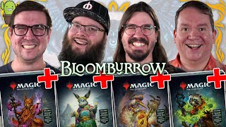 UPGRADED Bloomburrow Commander Precon Gameplay  Ms Bumbleflower VS Bello VS Zinnia VS Hazel [upl. by Asilehc873]