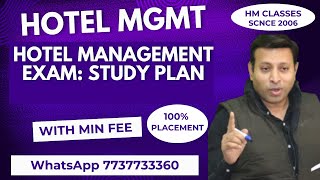 Hotel Management Exam Study Plan [upl. by Sellihca]