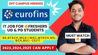 Job for Freshers  Undergraduates amp Postgraduates  Off Campus Drive For Freshers  2025 2024 2023 [upl. by Margarida]