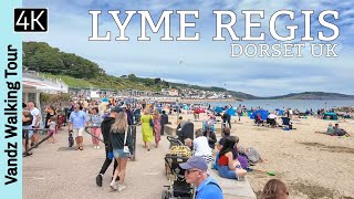 Lyme Regis Dorset UK🇬🇧  Overwhelmed with Tourists  Town amp Coastal Walk  Walking Tour [upl. by Gnoc]