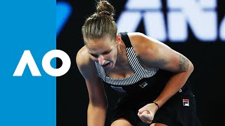 Camila Giorgi v Karolina Pliskova match highlights 3R  Australian Open 2019 [upl. by Aneri]