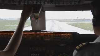 Cockpit Boeing 747400F  Monsoon TakeOff Madras India [upl. by Coady]