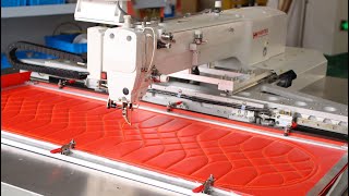 BAS342GXXL CNC programmable sewing machine perfect for car upholstery [upl. by Celestina]