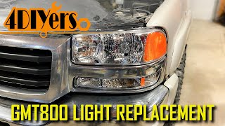 How to Replace the Headlights on a GMC Sierra GMT800 [upl. by Ybbil608]