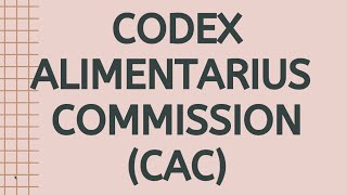 Codex FSO2020 What is Codex Alimentarius Commission Food Technology Kerala PSC FSO 2020 [upl. by Elokcin556]