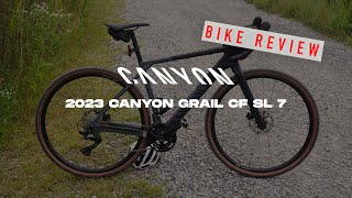 NEW GRAVEL BIKE DAY Review of Canyon Grail CF SL 7 2023 model [upl. by Riocard]