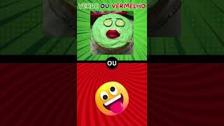 O QUE VOCÊ PREFERE VERMELHO OU VERDE quiz shorts viral foryou quiztime fyp fy funny short [upl. by Nodlehs97]