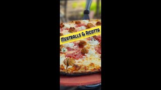 Homemade Meatballs on Pizza 🤯Three Thumbs Up [upl. by Iba]