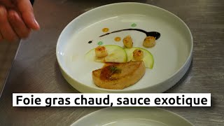 Foie gras chaud sauce exotique [upl. by Sherilyn]