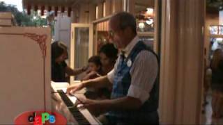 Be Our Guest and More  Disneyland Piano Player Ragtime Robert [upl. by Bowe]