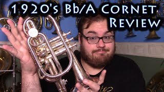 Review of a Family Heirloom Cornet  Silbron NVA Boosey and Co from 1920 [upl. by Aznola868]