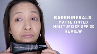 bareMineralsComplexion Rescue Natural Matte Tinted Moisturizer Mineral SPF 30 Review  Tiana Le [upl. by Oilla]