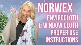 Norwex Minute with Amy  How to properly use the Envirocloth amp Window Cloth together [upl. by Zephaniah935]