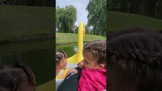 First Person Swan Ride at Wonderland KidzVille Snoopy Ride [upl. by Frederich785]