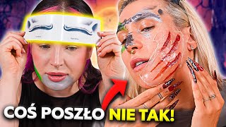 🎃 TESTUJEMY KOSMETYKI I RANY NA HALLOWEEN tatuaż czaszka sztuczna krew ♦ Agnieszka Grzelak Beauty [upl. by Joli92]