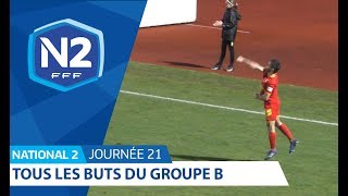 21ème journée  National 2B  Tous les buts [upl. by Averir803]