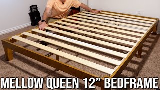 Mellow 12quot Queen Mattress Bed Frame Review [upl. by Stilla810]