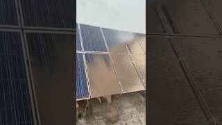 solar panel washing reels solar solarpanels solarenergy khansir viralshorttechnologycleaning [upl. by Eihctir749]