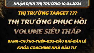 Chứng khoán hôm nayNhận định thị trường104 Thị trường PHỤC HỒI VOLUME THẤP [upl. by Tepper72]