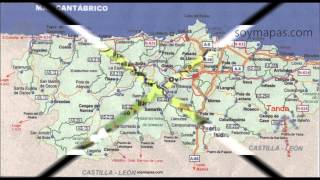 Mapa de Asturias [upl. by Anilet]