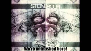 Stone SourUnfinished Lyric Video [upl. by Elleynad983]