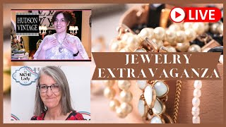 Jewelry Extravaganza  LIVE with Danni the Niche Lady and Dawn of Hudson Vintage [upl. by Yelrehs]