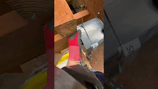 Deck joist tape cutting to save money and satisfying to cut [upl. by Nilyahs]