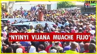 Ruto BLOCKED by Gen Z at Nakuru Bus Park  Listen to his Angry speech today [upl. by Ardekahs]