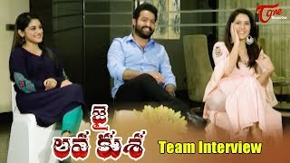 Jai Lava Kusa Team Interview  Jr NTR Rashi Khanna Nivetha Thomas [upl. by Arej26]