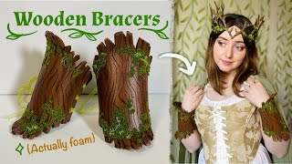 DIY Wooden Texture Bracers [upl. by Fidele]