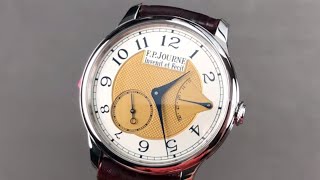 FP Journe Chronometre Souverain 38mm Stainless Steel SS CHR SOUV 38 FP Journe Watch Review [upl. by Roid708]