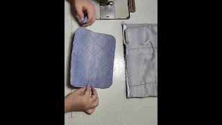 Patchwork drawstring bag sewing skills [upl. by Asillim]