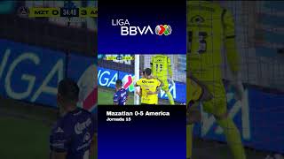 Mazatlán vs América  Resumen Goles  Jornada 15  Liga BBVA MX [upl. by Nytsyrk630]