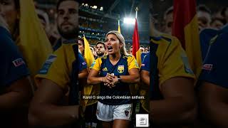 Karol G Sings Colombian National Anthem at Copa América Final 2024 [upl. by Wini]