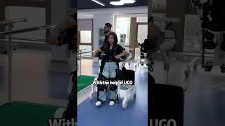 Paralyzed for 16 years walking again with UGO cerebralpalsy rehabilitationrobot disabled RoboCT [upl. by Rrats]