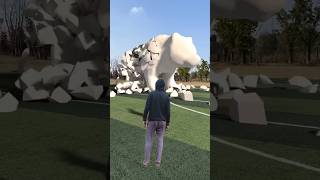 The moscot palace on football fieldvfxshorts vfx viralvideo viralshorts shorts [upl. by Nossila]