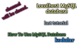 MySQL database tutorial in kodular  kodular aia file [upl. by Beitris]