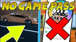 ROBLOX JAILBREAK HOW TO GET INVISIBLE RIMS WITHOUT THE MOBILE GARAGE GAME PASS GLITCH [upl. by Sarazen]